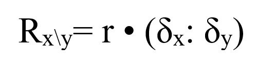 где r
– коэффициент корреляции между живой массой и упитанностью, δx
и δy – среднеквадратическое отклонение от
среднеарифметической величины обоих признаков